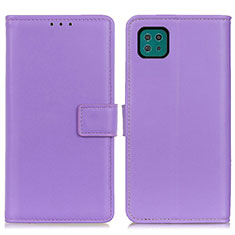 Coque Portefeuille Livre Cuir Etui Clapet A08D pour Samsung Galaxy A22 5G Violet