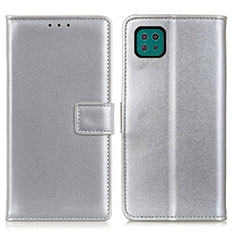 Coque Portefeuille Livre Cuir Etui Clapet A08D pour Samsung Galaxy A22s 5G Argent