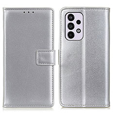 Coque Portefeuille Livre Cuir Etui Clapet A08D pour Samsung Galaxy A33 5G Argent