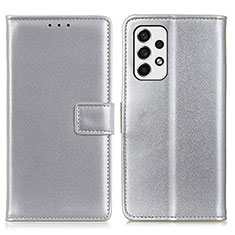 Coque Portefeuille Livre Cuir Etui Clapet A08D pour Samsung Galaxy A53 5G Argent