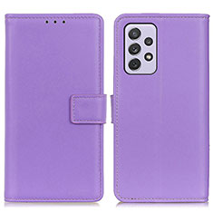 Coque Portefeuille Livre Cuir Etui Clapet A08D pour Samsung Galaxy A73 5G Violet