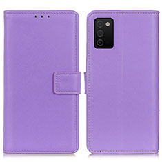 Coque Portefeuille Livre Cuir Etui Clapet A08D pour Samsung Galaxy F02S SM-E025F Violet