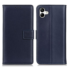 Coque Portefeuille Livre Cuir Etui Clapet A08D pour Samsung Galaxy M04 Bleu