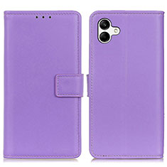 Coque Portefeuille Livre Cuir Etui Clapet A08D pour Samsung Galaxy M04 Violet