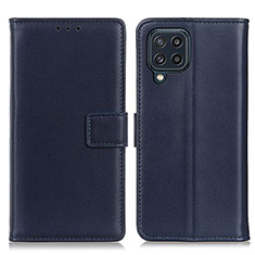 Coque Portefeuille Livre Cuir Etui Clapet A08D pour Samsung Galaxy M32 4G Bleu