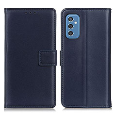 Coque Portefeuille Livre Cuir Etui Clapet A08D pour Samsung Galaxy M52 5G Bleu