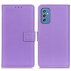 Coque Portefeuille Livre Cuir Etui Clapet A08D pour Samsung Galaxy M52 5G Violet