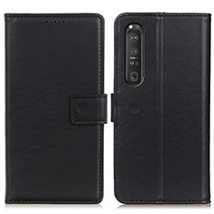 Coque Portefeuille Livre Cuir Etui Clapet A08D pour Sony Xperia 1 III Noir