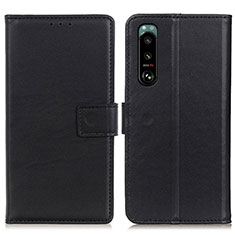 Coque Portefeuille Livre Cuir Etui Clapet A08D pour Sony Xperia 5 III SO-53B Noir