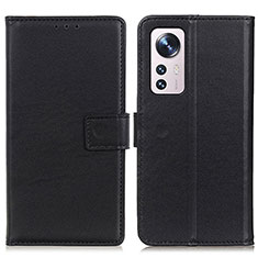 Coque Portefeuille Livre Cuir Etui Clapet A08D pour Xiaomi Mi 12 Pro 5G Noir