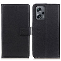 Coque Portefeuille Livre Cuir Etui Clapet A08D pour Xiaomi Redmi Note 12 Turbo 5G Noir