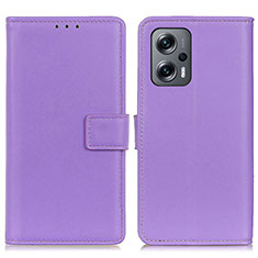 Coque Portefeuille Livre Cuir Etui Clapet A08D pour Xiaomi Redmi Note 12 Turbo 5G Violet