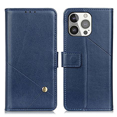 Coque Portefeuille Livre Cuir Etui Clapet A09 pour Apple iPhone 13 Pro Bleu