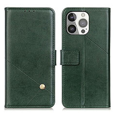 Coque Portefeuille Livre Cuir Etui Clapet A09 pour Apple iPhone 13 Pro Max Vert