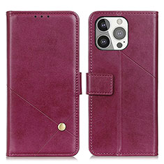 Coque Portefeuille Livre Cuir Etui Clapet A09 pour Apple iPhone 13 Pro Violet