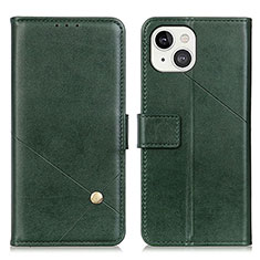 Coque Portefeuille Livre Cuir Etui Clapet A09 pour Apple iPhone 15 Plus Vert