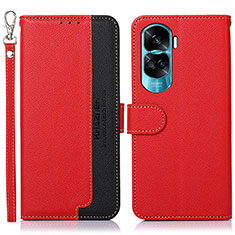 Coque Portefeuille Livre Cuir Etui Clapet A09D pour Huawei Honor 90 Lite 5G Rouge