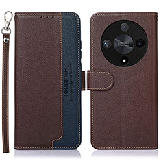 Coque Portefeuille Livre Cuir Etui Clapet A09D pour Huawei Honor Magic6 Lite 5G Marron