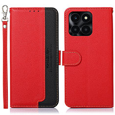 Coque Portefeuille Livre Cuir Etui Clapet A09D pour Huawei Honor X8b Rouge