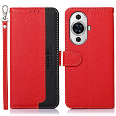 Coque Portefeuille Livre Cuir Etui Clapet A09D pour Huawei Nova 11 Pro Rouge