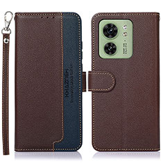 Coque Portefeuille Livre Cuir Etui Clapet A09D pour Motorola Moto Edge (2023) 5G Marron