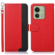 Coque Portefeuille Livre Cuir Etui Clapet A09D pour Motorola Moto Edge (2023) 5G Rouge