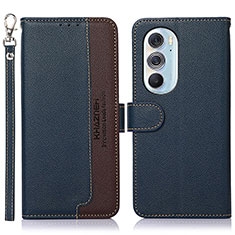 Coque Portefeuille Livre Cuir Etui Clapet A09D pour Motorola Moto Edge 30 Pro 5G Bleu