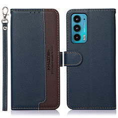 Coque Portefeuille Livre Cuir Etui Clapet A09D pour Motorola Moto Edge Lite 5G Bleu