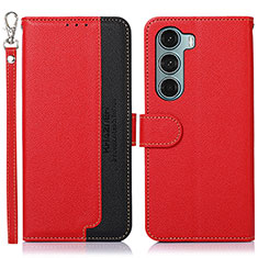 Coque Portefeuille Livre Cuir Etui Clapet A09D pour Motorola Moto Edge S30 5G Rouge