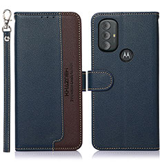 Coque Portefeuille Livre Cuir Etui Clapet A09D pour Motorola Moto G Play Gen 2 Bleu