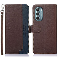 Coque Portefeuille Livre Cuir Etui Clapet A09D pour Motorola Moto G Stylus (2022) 5G Marron