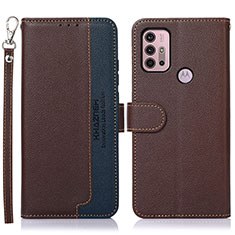 Coque Portefeuille Livre Cuir Etui Clapet A09D pour Motorola Moto G31 Marron