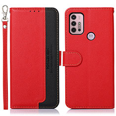 Coque Portefeuille Livre Cuir Etui Clapet A09D pour Motorola Moto G31 Rouge