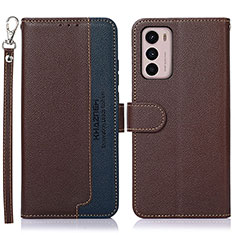 Coque Portefeuille Livre Cuir Etui Clapet A09D pour Motorola Moto G42 Marron