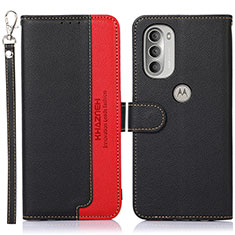 Coque Portefeuille Livre Cuir Etui Clapet A09D pour Motorola Moto G51 5G Noir