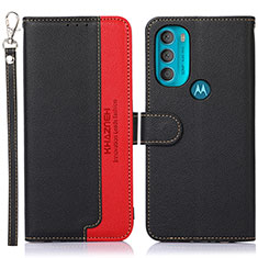 Coque Portefeuille Livre Cuir Etui Clapet A09D pour Motorola Moto G71 5G Noir