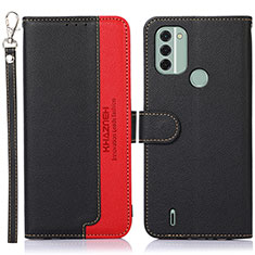 Coque Portefeuille Livre Cuir Etui Clapet A09D pour Nokia C31 Noir