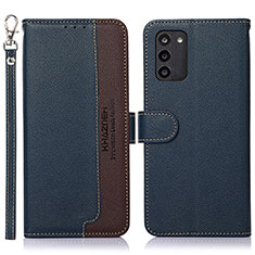 Coque Portefeuille Livre Cuir Etui Clapet A09D pour Nokia G100 Bleu