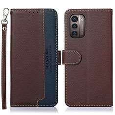 Coque Portefeuille Livre Cuir Etui Clapet A09D pour Nokia G11 Marron