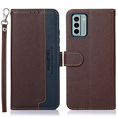 Coque Portefeuille Livre Cuir Etui Clapet A09D pour Nokia G22 Marron