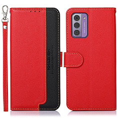 Coque Portefeuille Livre Cuir Etui Clapet A09D pour Nokia G42 5G Rouge