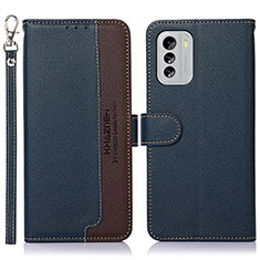 Coque Portefeuille Livre Cuir Etui Clapet A09D pour Nokia G60 5G Bleu