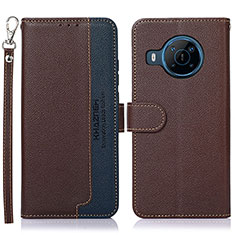 Coque Portefeuille Livre Cuir Etui Clapet A09D pour Nokia X100 5G Marron