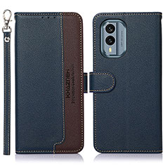 Coque Portefeuille Livre Cuir Etui Clapet A09D pour Nokia X30 5G Bleu