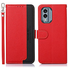 Coque Portefeuille Livre Cuir Etui Clapet A09D pour Nokia X30 5G Rouge