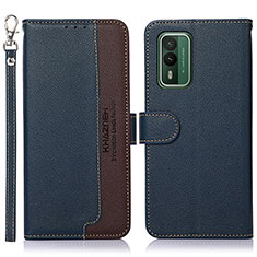 Coque Portefeuille Livre Cuir Etui Clapet A09D pour Nokia XR21 Bleu