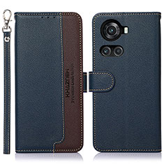 Coque Portefeuille Livre Cuir Etui Clapet A09D pour OnePlus 10R 5G Bleu