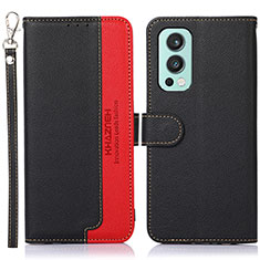 Coque Portefeuille Livre Cuir Etui Clapet A09D pour OnePlus Nord 2 5G Noir