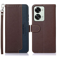 Coque Portefeuille Livre Cuir Etui Clapet A09D pour OnePlus Nord 2T 5G Marron