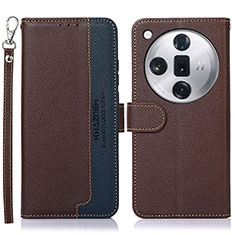 Coque Portefeuille Livre Cuir Etui Clapet A09D pour Oppo Find X7 5G Marron